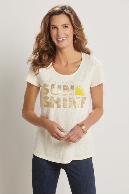 Petites Shiny Sunshine Tee