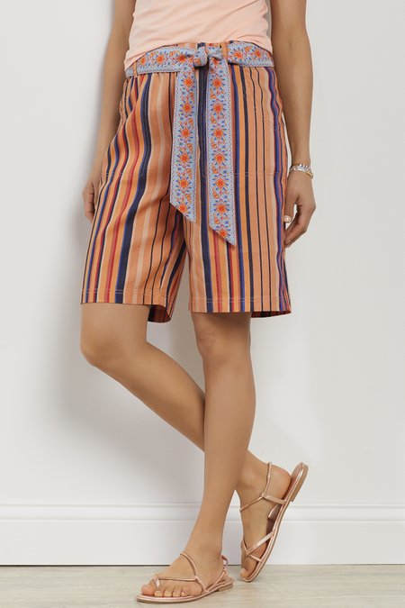 Summer Breeze Stripe Linen Shorts