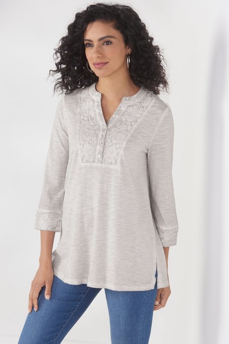 Plume & Blume Embroidered Tunic