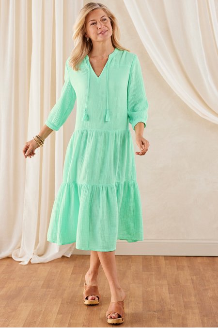 Laguna Solid Gauze Dress