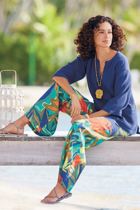 Aliso Point Tropical Linen Pants