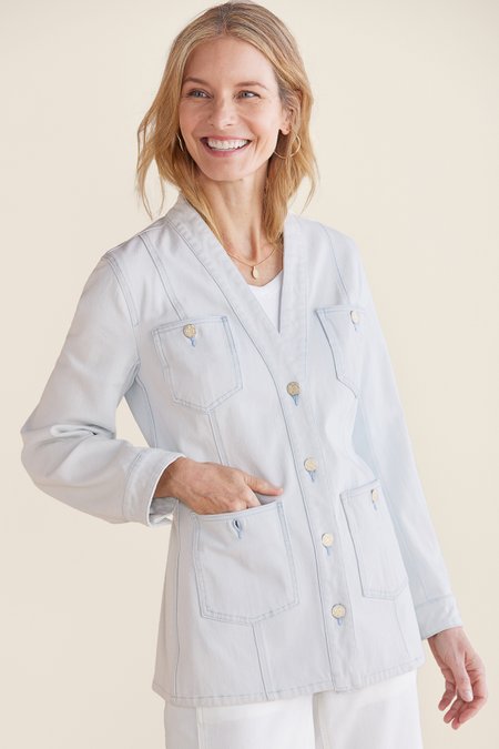 Petites Next Level Denim Jacket