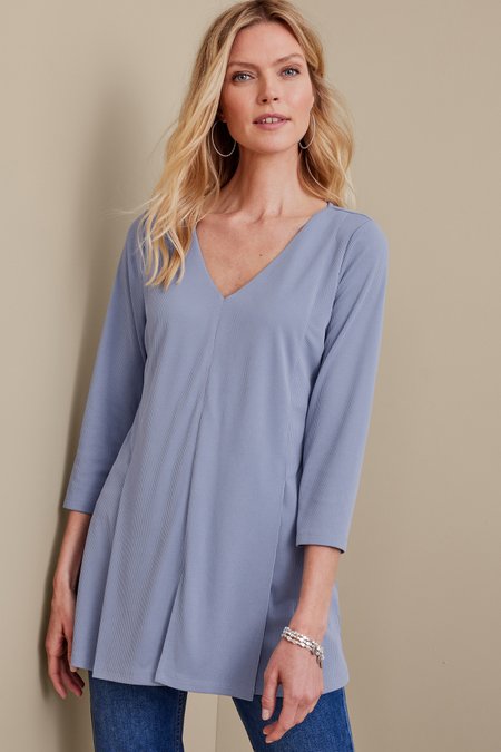 Odelia Top - Swingy Knit Tunic Top | Soft Surroundings Outlet