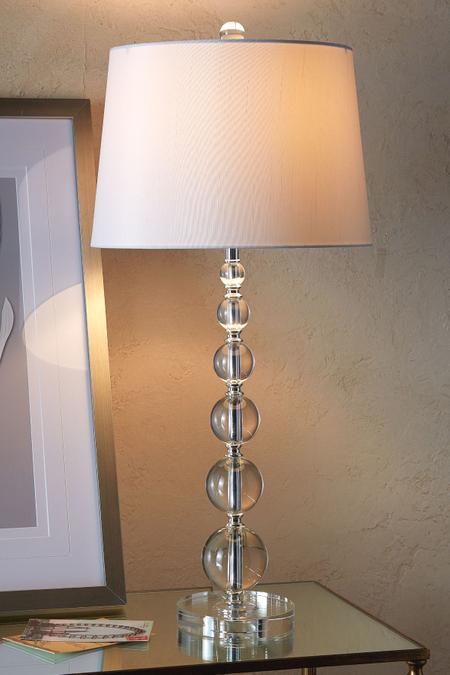 Stacked Crystal Table Lamp