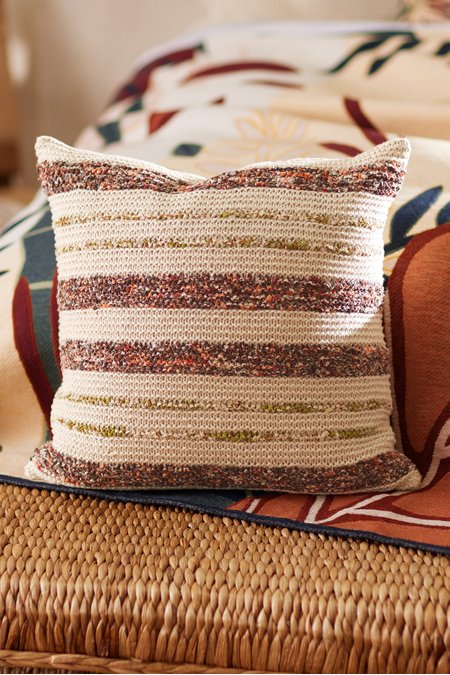 Reclaimed Sari Square Decorative Pillow