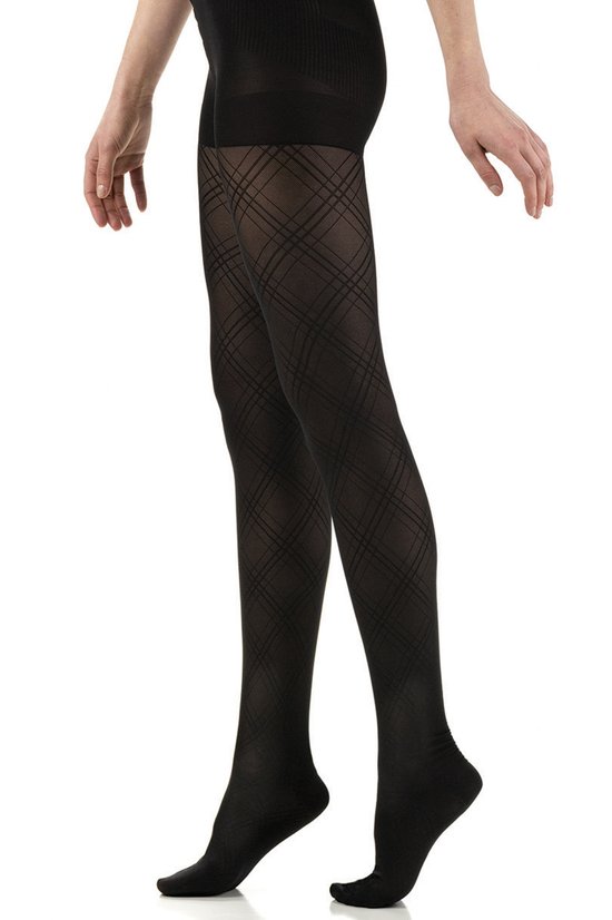 patterned compression tights