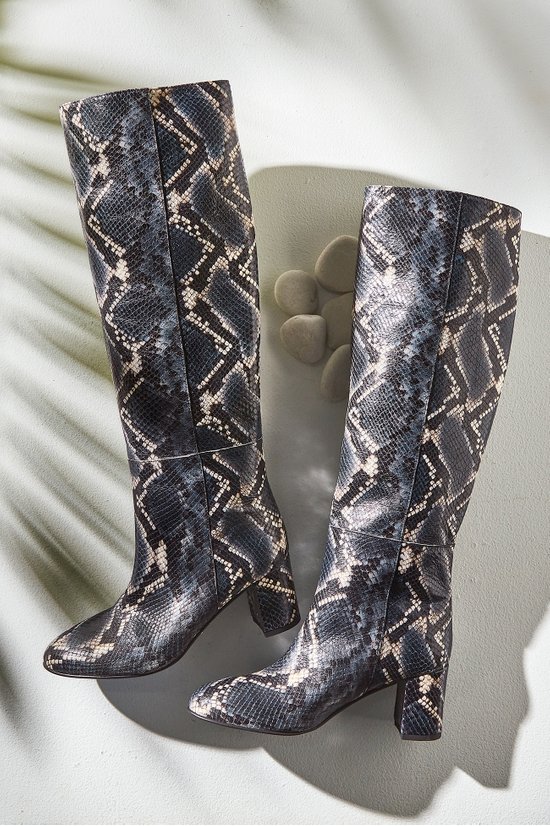 tall snakeskin boots