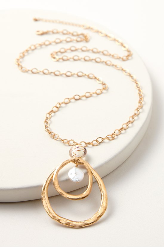 Suzette Pearl Drop Necklace