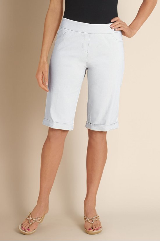 Soft Surroundings Flat Front Capri Pants for Women