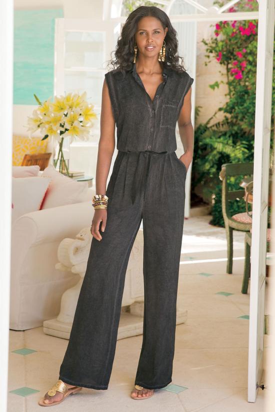 Soft Surroundings, Pants & Jumpsuits, Soft Surroundings Black Pants With  Middle Seam Detail Size Small Tall