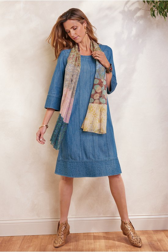 soft surroundings denim dress