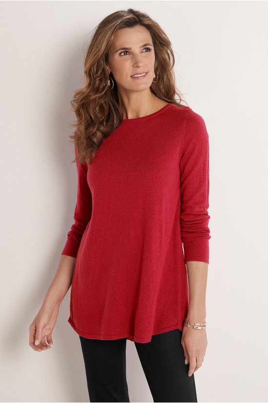 Reserva Sweater - Pleated Back Detail Sweater | Soft Surroundings