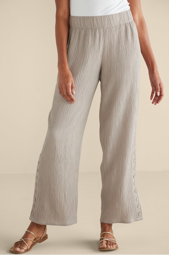 Soft Surroundings ❤️ Trousers Grand Garden Wide Leg Size M - $24