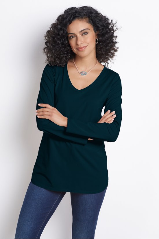 Isabel Pima Long Sleeve Tee I - Long Sleeved Tee Shirt | Soft Surroundings