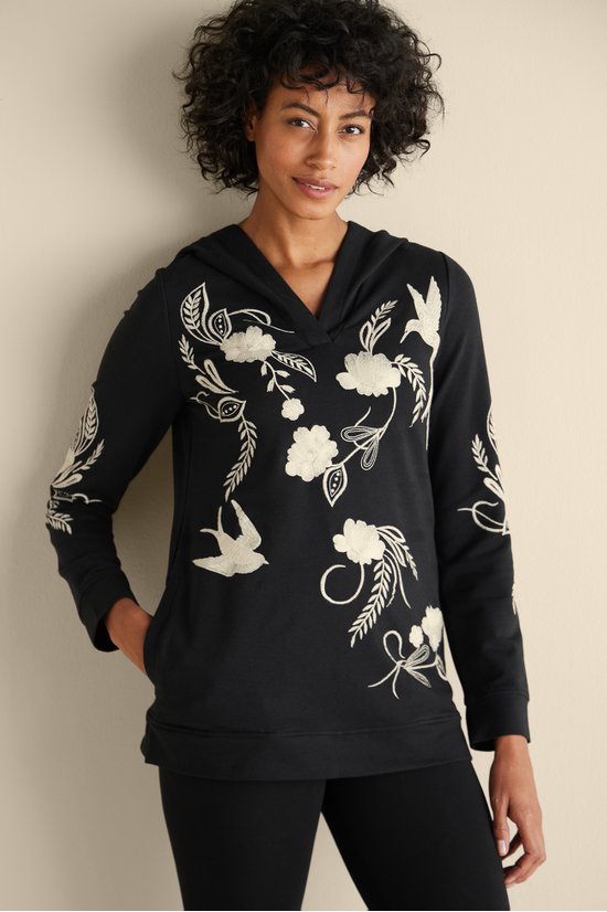 Miraflores Embroidered French Terry Hoodie