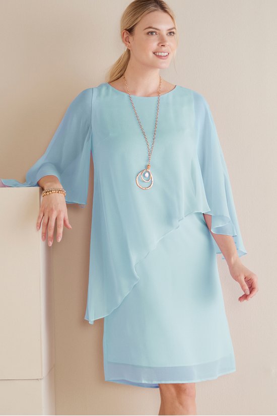 Mariah Silk Dress - Flattering Drapey Silk Dress | Soft Surroundings