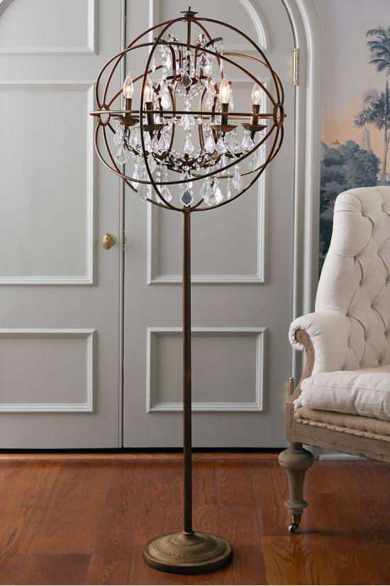 Iron Sphere Floor Lamp Crystal Soft Iron Sphere Floor Lamp Crystal Soft Surroundings
