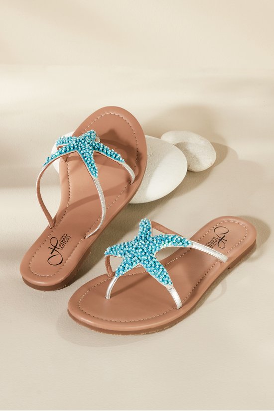 Livie, Comfortable Starfish Flip Flops for Women