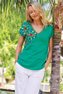 Passion Flower Sequin Tee Photo