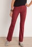 Women Faux Suede Pull-on Bootcut Pants Photo
