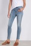 The Ultimate Denim Rhinestone Trim Skinny Jeans Photo