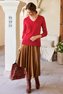 Women Inverness Faux Suede Skirt Photo