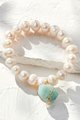 Riviera Stone & Pearl Stretch Bracelet Photo