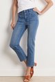 Women Ultimate Denim High Rise Yoke Crop Jeans Photo