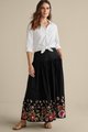 Cindi Embroidered Maxi Skirt Photo